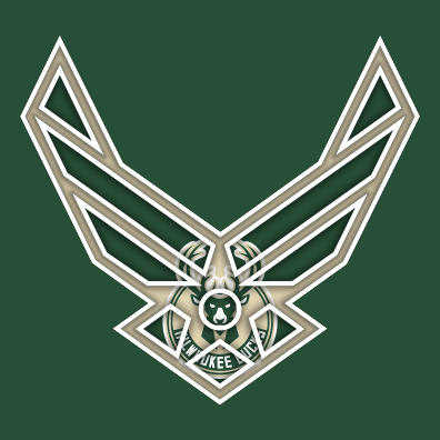 Airforce Milwaukee Bucks Logo vinyl decal